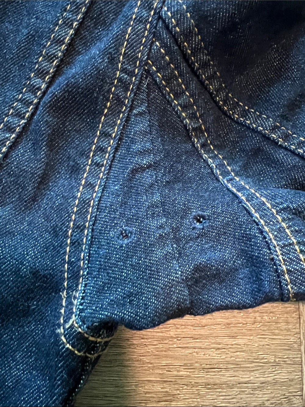 Women’s Polo Ralph Lauren Dark Blue Denim Jumpsuit with Zipper Details - Picture 8 of 9
